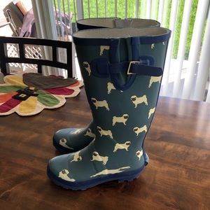 Hawkins Wellington Pug Rubber Boots 